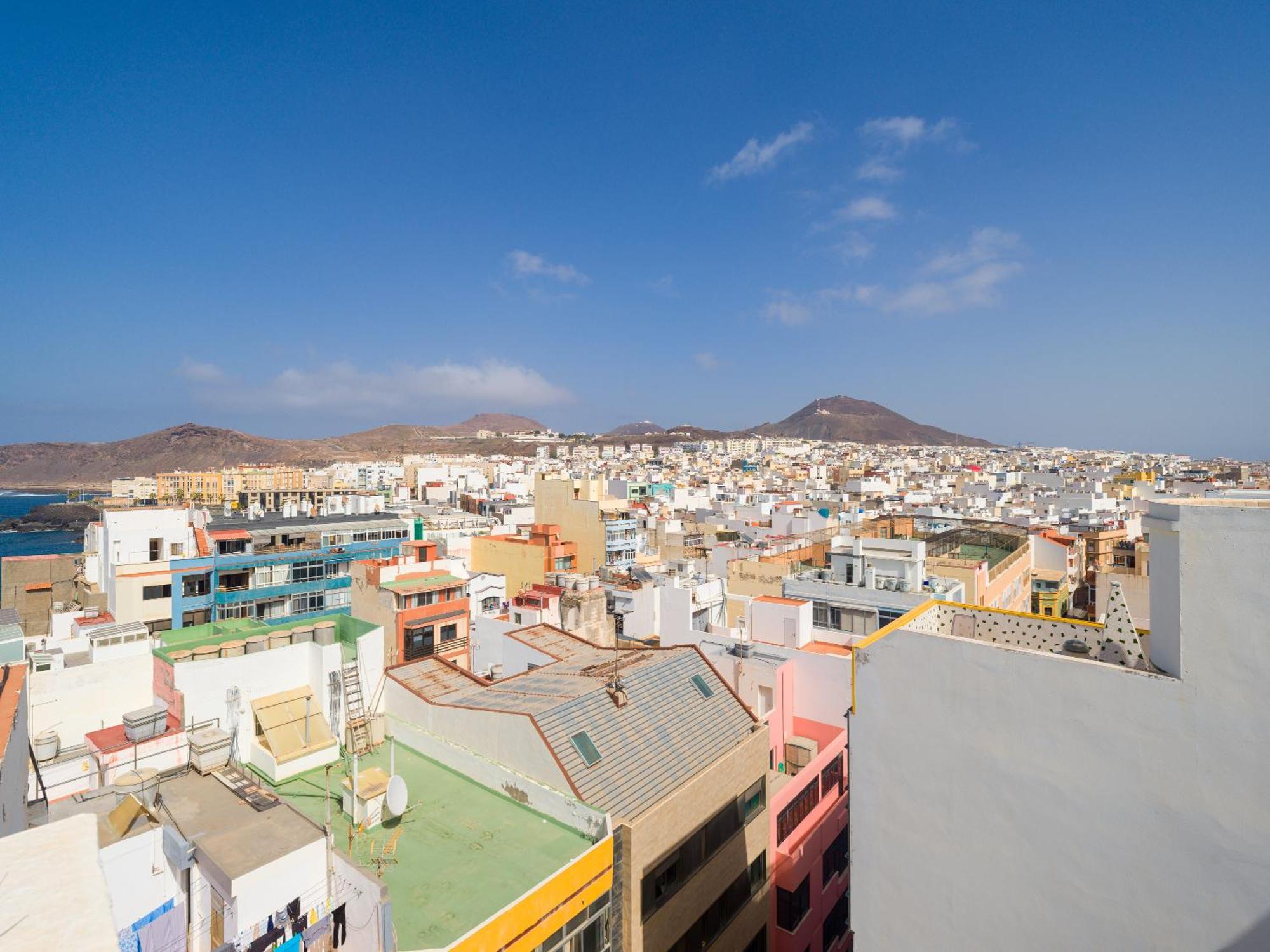 Casita Canaria Playa Beachfront Access & Lateral Ocean View With Terrace لاس بالماس دي غران كاناريا المظهر الخارجي الصورة