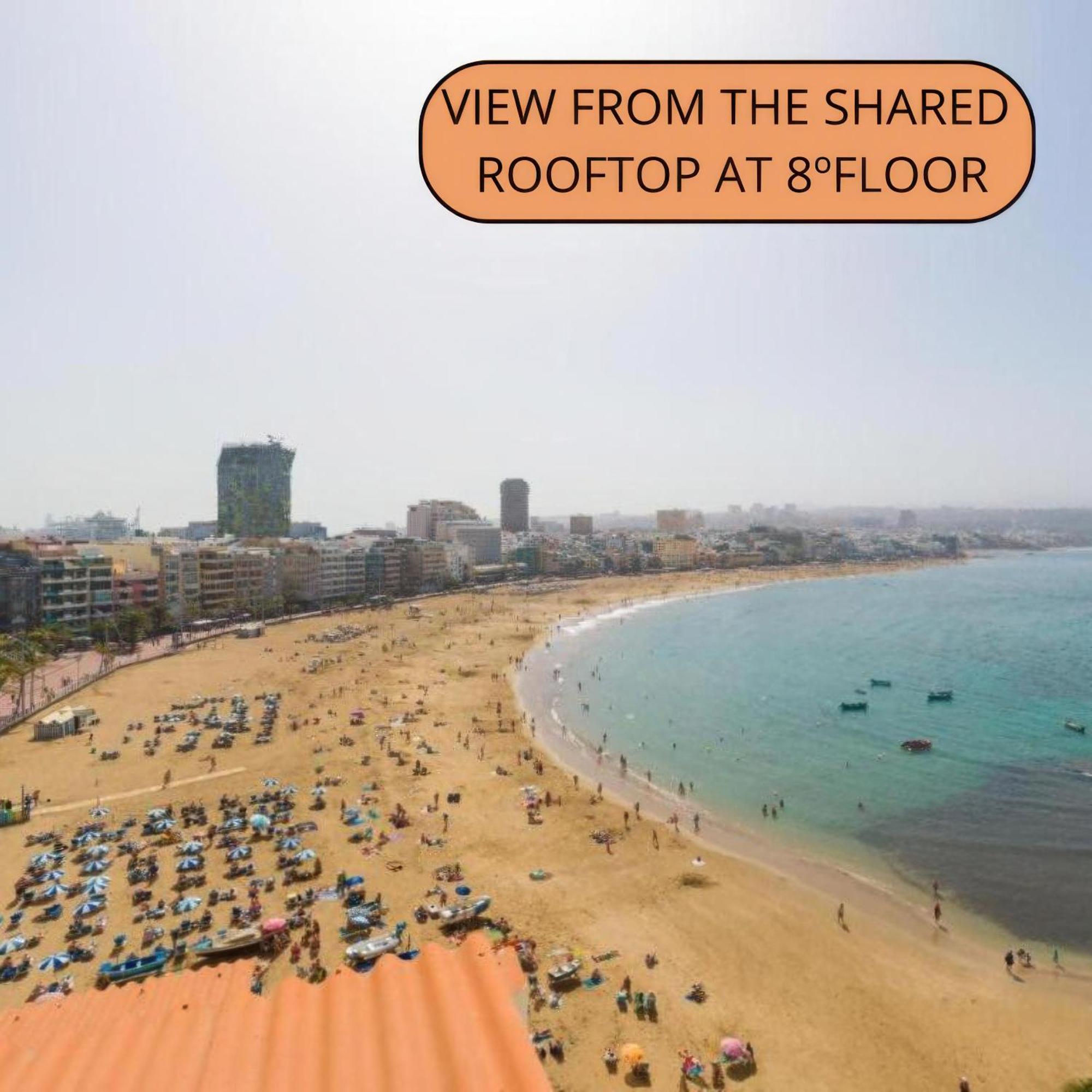 Casita Canaria Playa Beachfront Access & Lateral Ocean View With Terrace لاس بالماس دي غران كاناريا المظهر الخارجي الصورة
