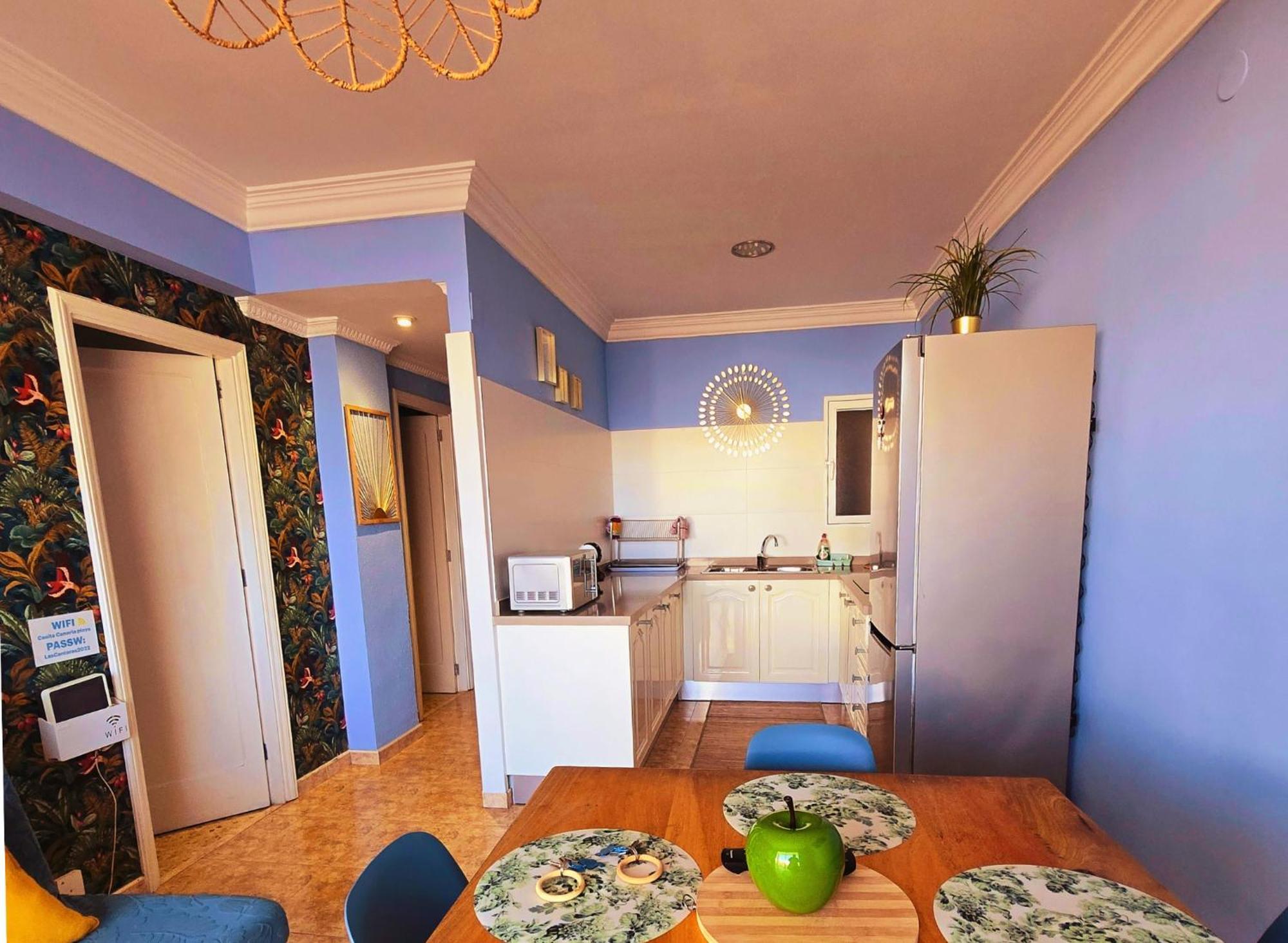 Casita Canaria Playa Beachfront Access & Lateral Ocean View With Terrace لاس بالماس دي غران كاناريا المظهر الخارجي الصورة